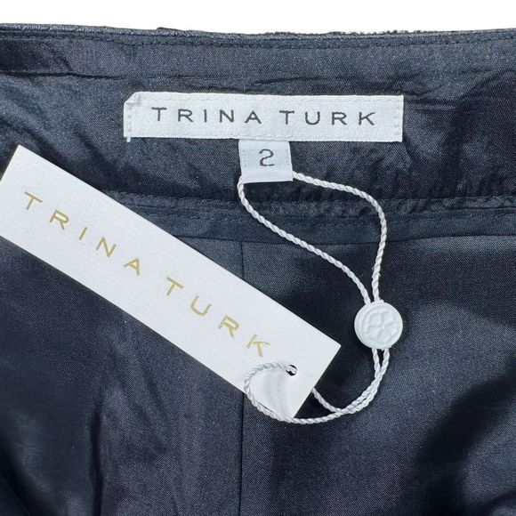 Trina Turk Borrego Tweed Gathering Short - Size 2 - Picture 6 of 6